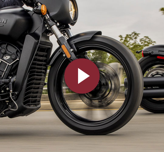 Roda dianteira de 19”